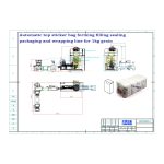 Аутоматска торба са равним дном са горњом врећицом за налепнице која формира пуњење заптивне линије за паковање је наручена од стране нашег клијента